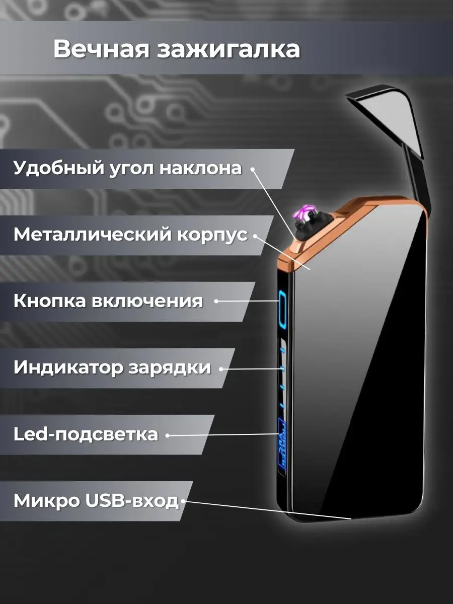 Электронная зажигалка USB для курения подарочная Lemon House 160205692  купить в интернет-магазине Wildberries