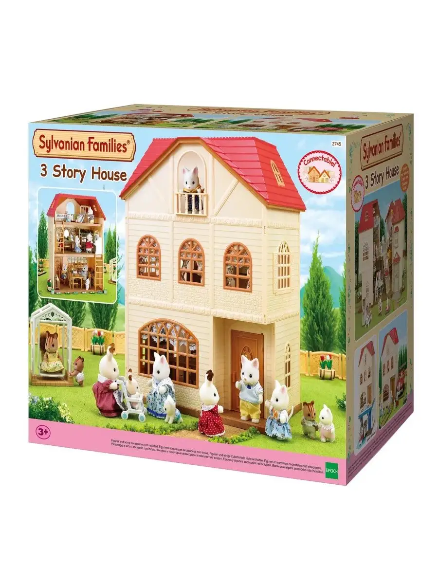 Игровой набор Sylvanian Families Трехэтажный дом 2745 Sylvanian Families  160231352 купить в интернет-магазине Wildberries