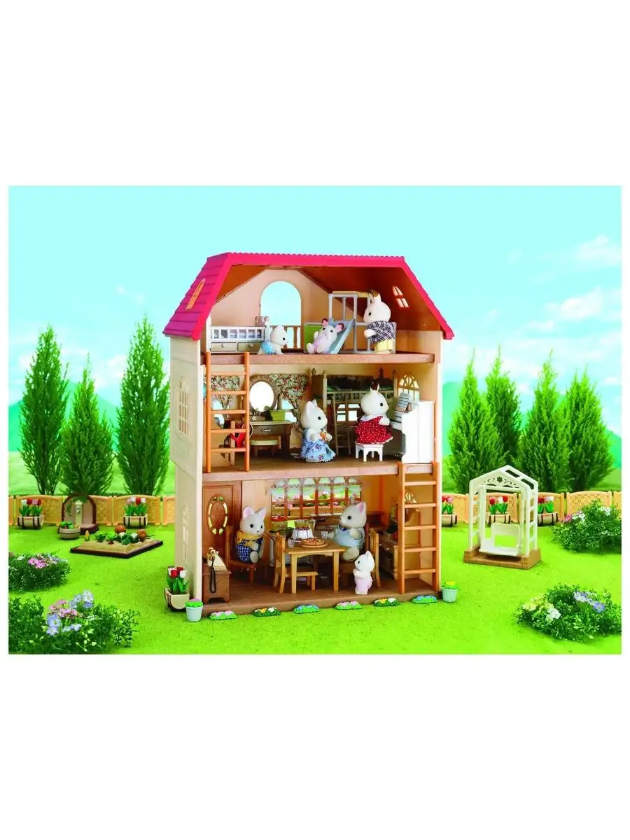 Игровой набор Sylvanian Families Трехэтажный дом 2745 Sylvanian Families  160231352 купить в интернет-магазине Wildberries