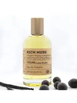 Туалетная вода VEGAN Love Studio Rich Musk 100 мл Дельта Парфюм 160236757 купить за 697 ₽ в интернет-магазине Wildberries