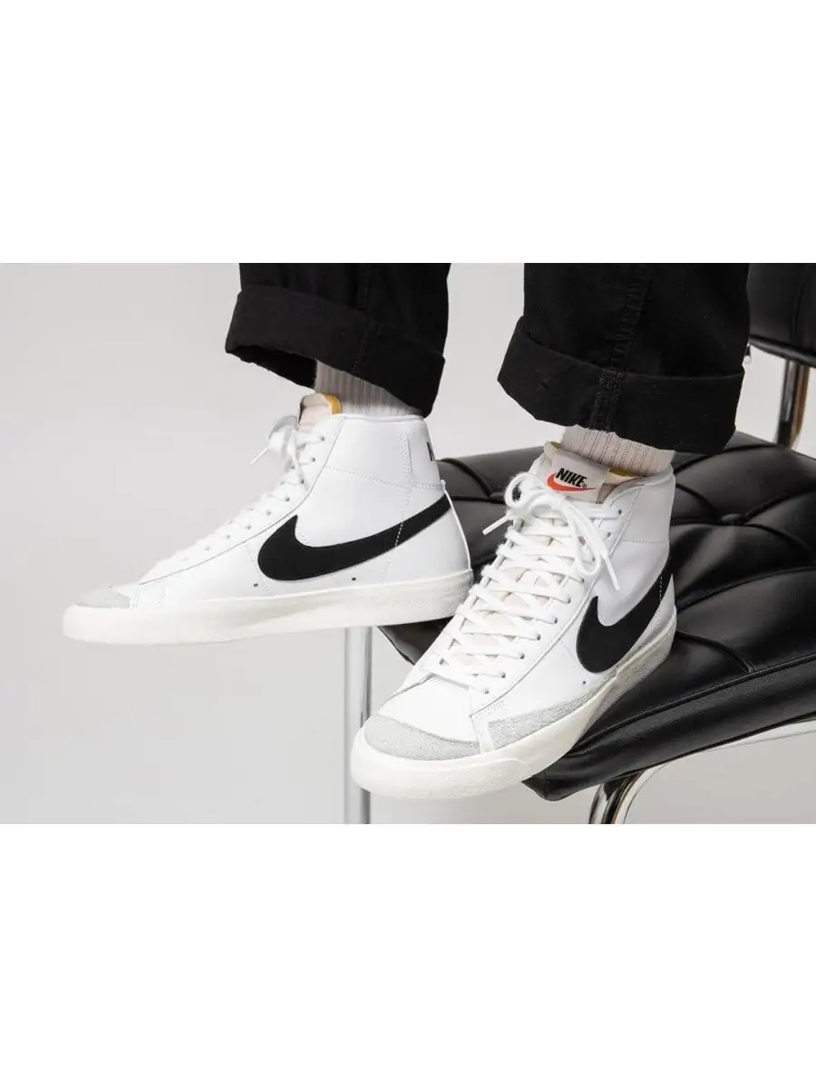 Nike blazer clearance 77 black white