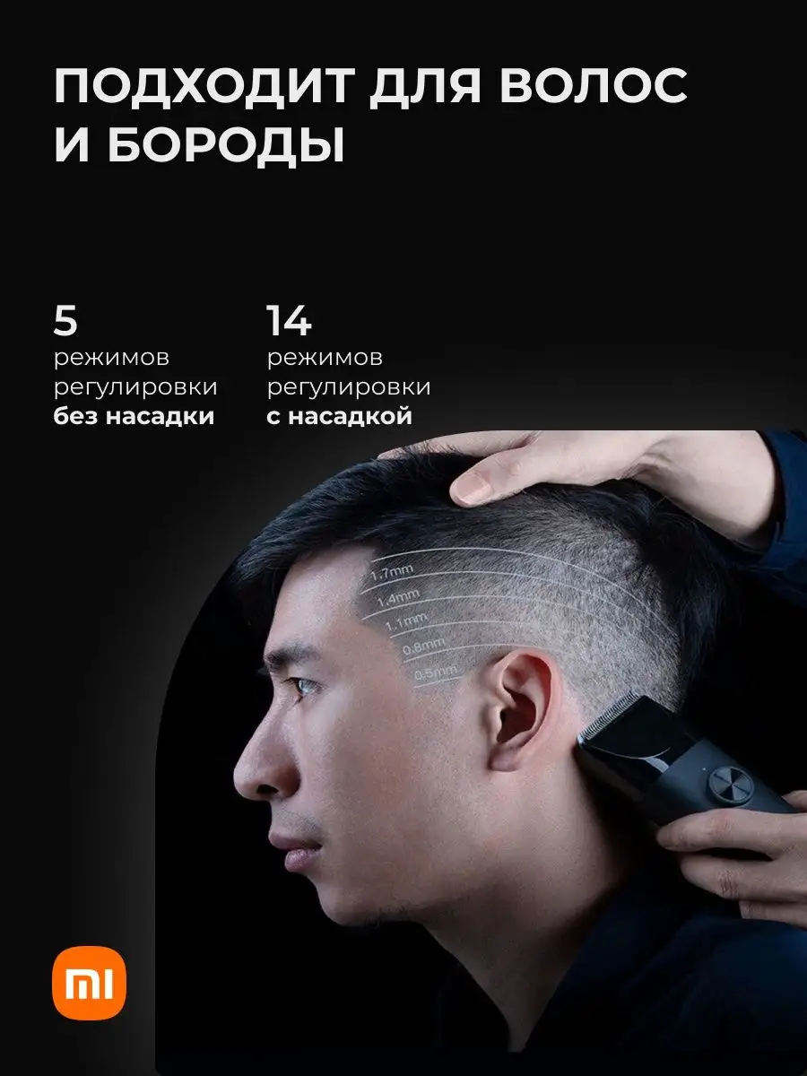 Машинка для стрижки волос Hair Clipper (LFQ02KL) мужская Xiaomi 160284002  купить за 1 773 ₽ в интернет-магазине Wildberries