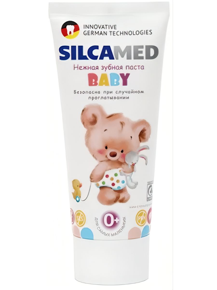 Силка 16. Детская зубная паста Silca. SILCAMED Baby зубная паста 0+.