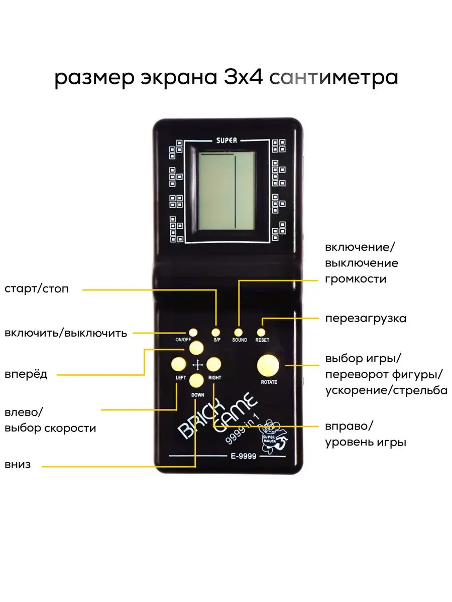 Тетрис электронный Игры для детей развивашки Развивающие ЛИКВИДАЦИЯ склада.  ЖМИ сюда- Заходи на Мега СКИДКИ 160367897 купить за 314 ₽ в  интернет-магазине Wildberries