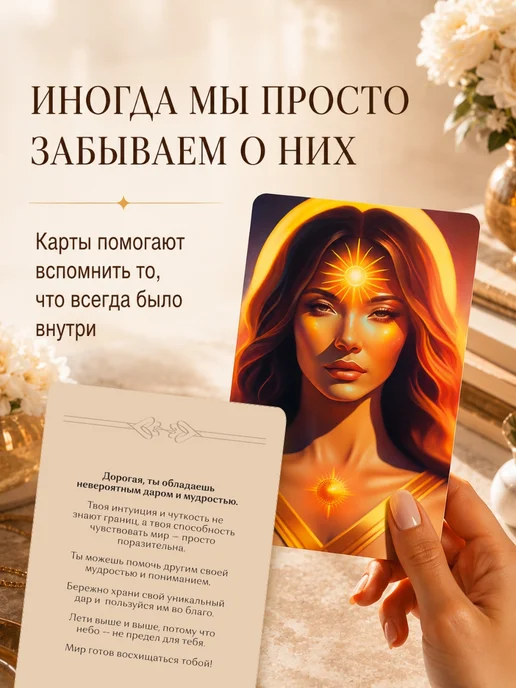 EZOTERIUM Метафорические карты с расшифровкой ресурсные, вариант, фото 3