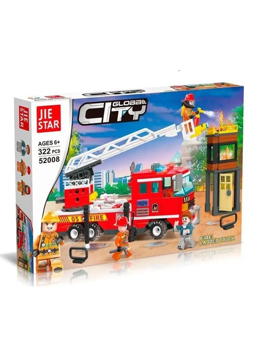 Конструктор Сити Cities Город Пожарники тушат дом 322 дет LEGO 160439111  купить за 1 315 ₽ в интернет-магазине Wildberries