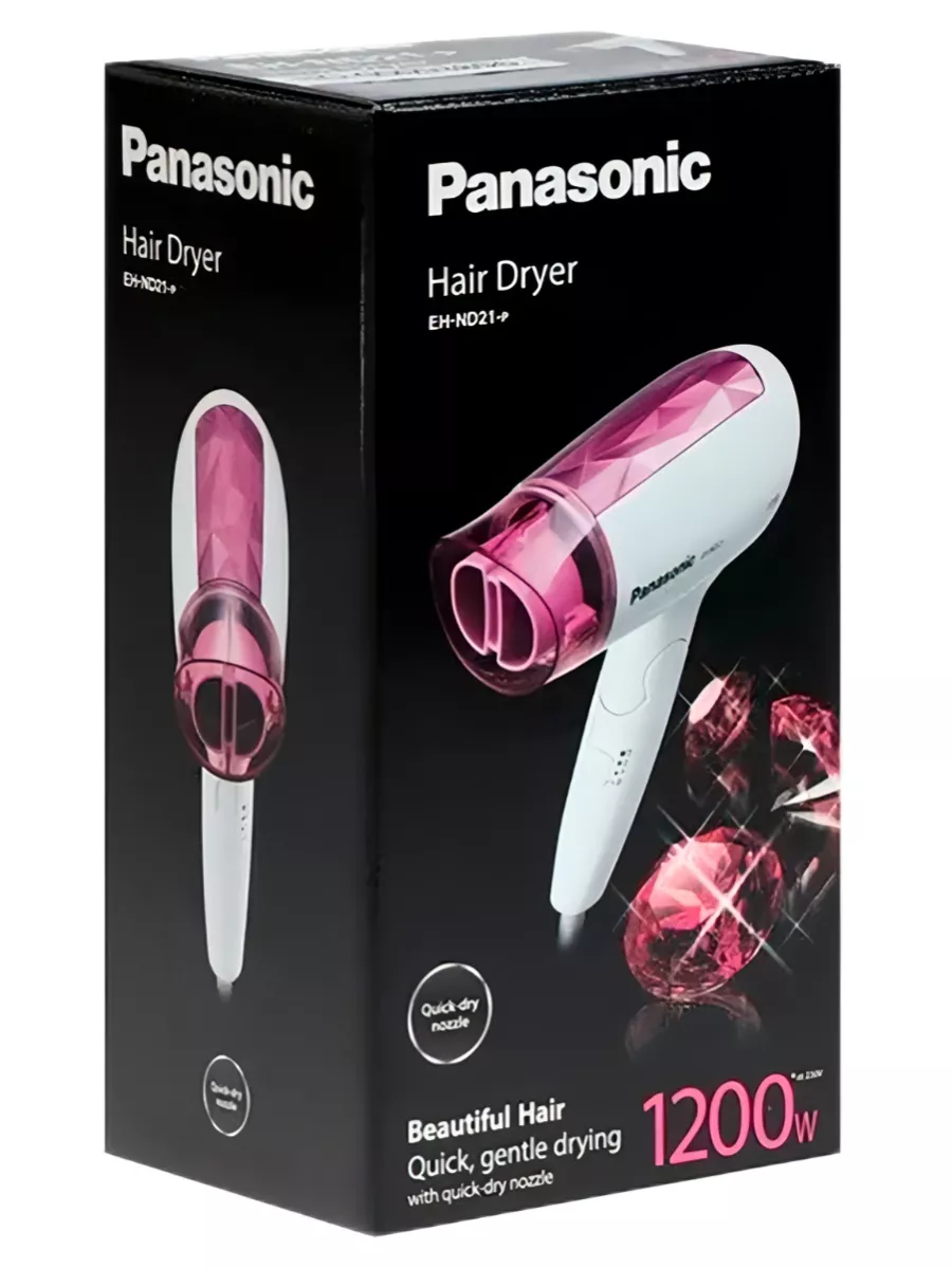 Фен Panasonic EH-ND21-P615, белый Panasonic 160454657 купить в  интернет-магазине Wildberries