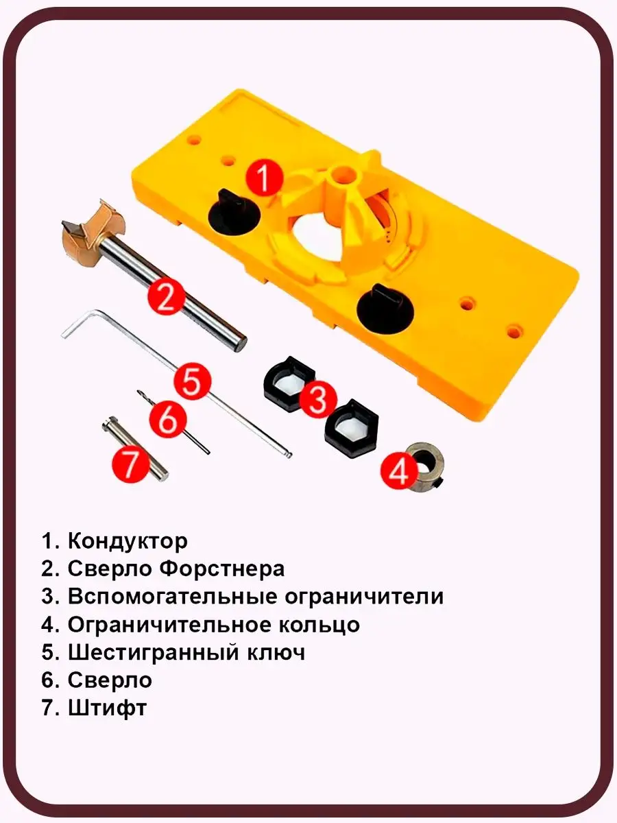 Шаблон для установки петель купить по руб | Шаблон М