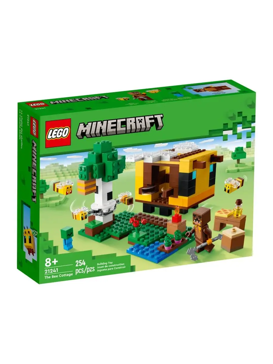 Конструктор LEGO Minecraft Лего Майнкрафт Улей 254 эл. 8+ Конструктор  160551026 купить в интернет-магазине Wildberries