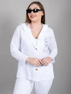 Пыльник женский хлопок летний рубашка оверсайз с капюшоном AnAsAi 160618519 купить за 1 680 ₽ в интернет-магазине Wildberries