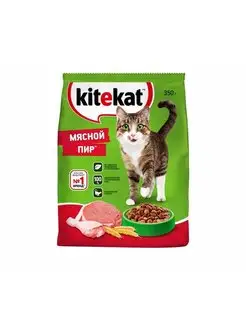 Сухой корм для кошек мясной пир 350г KiteKat 160680855 купить за 201 ₽ в интернет‑магазине Wildberries