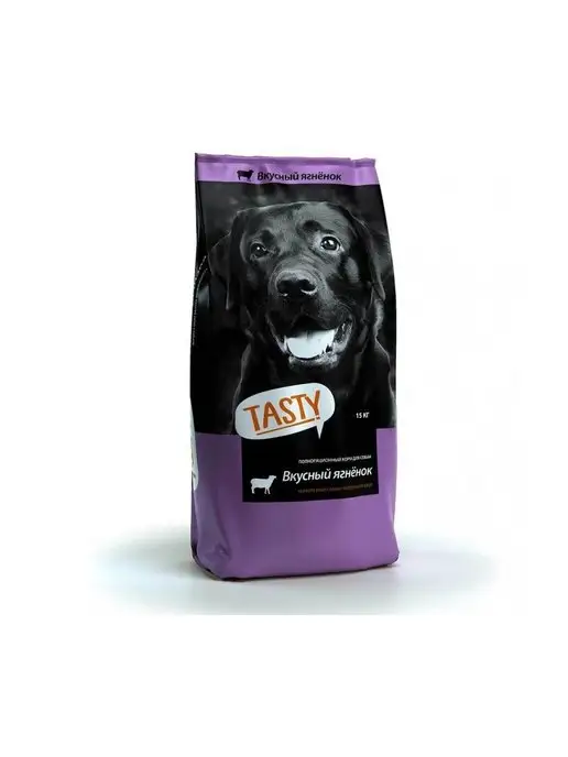 Сухой корм Tasty для собак, ягненок, 15 кг