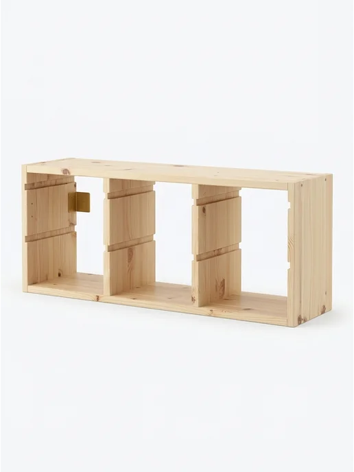 IKEA Стеллаж для игрушек ТРУФАСТ полка настенная, сосна, желтый, в упаковке 5,4 кг