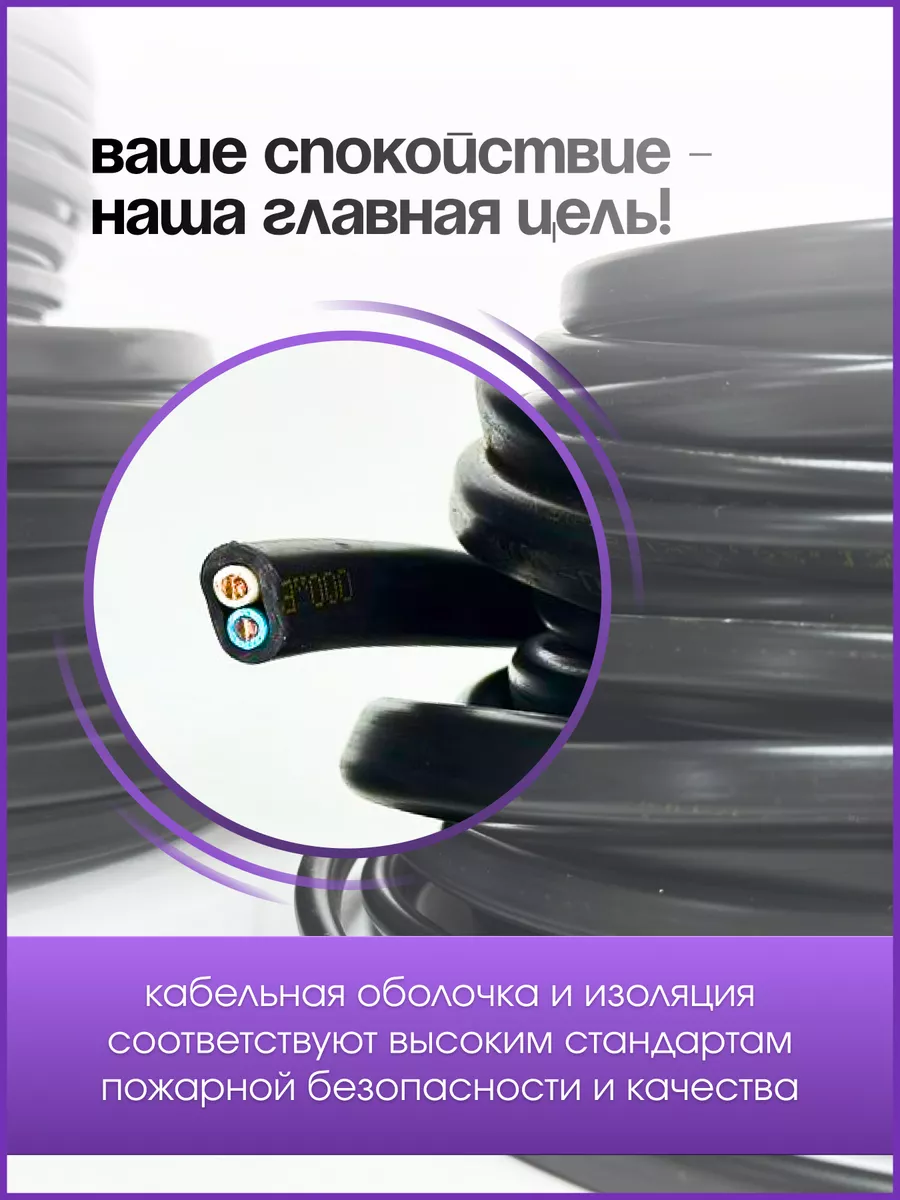 Кабель электрический ввг 2х1.5 силовой 20 метров Брянск-Кабель 160716800  купить за 1 263 ₽ в интернет-магазине Wildberries