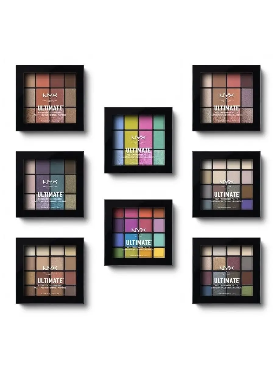 Палетка теней ULTIMATE SHADOW PALETTE 16х0,83 гр NYX PROFESSIONAL MAKEUP  160722251 купить за 1 912 ₽ в интернет-магазине Wildberries