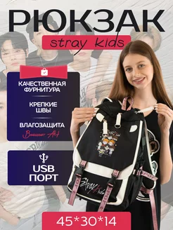 Рюкзак школьный Stray Kids для подростка Personarum 160763622 купить за 712 ₽ в интернет-магазине Wildberries