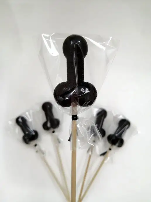 ArtCaramel Леденцы на палочке пенис 18+ черные, черный, фото 6