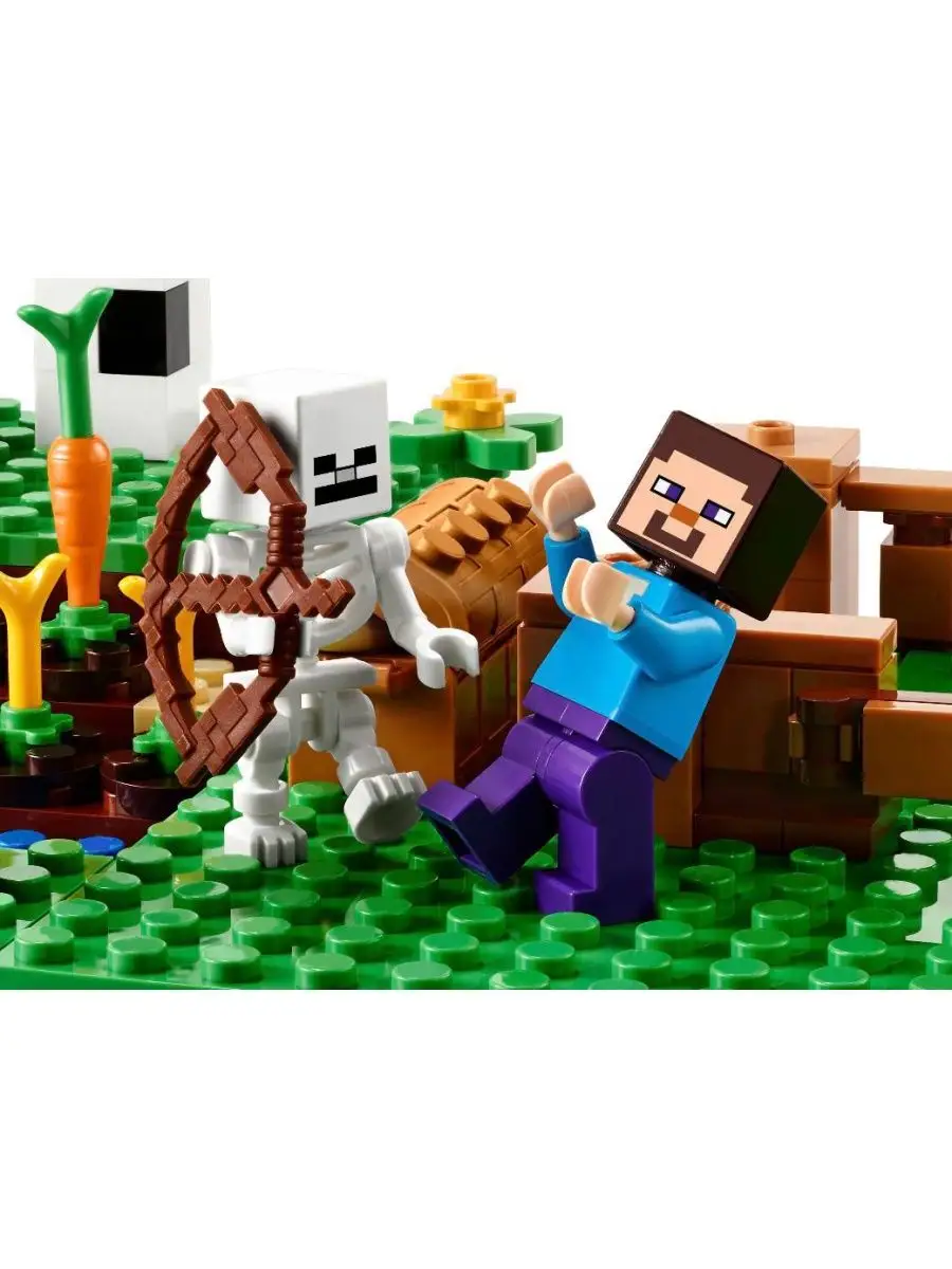 Minecraft Ферма Стив Скелет LEGO 160767614 купить за 1 034 ₽ в  интернет-магазине Wildberries