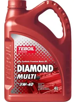 Моторное масло Diamond Multi 5W-40 4л Teboil 160782229 купить за 7 686 ₽ в интернет-магазине Wildberries