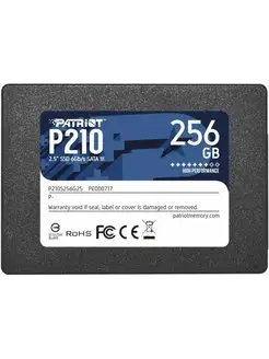 Накопитель SSD 2.5" 256ГБ Patriot P210 P210S256G25 PATRIOT 160834659 купить за 1 976 ₽ в интернет-магазине Wildberries