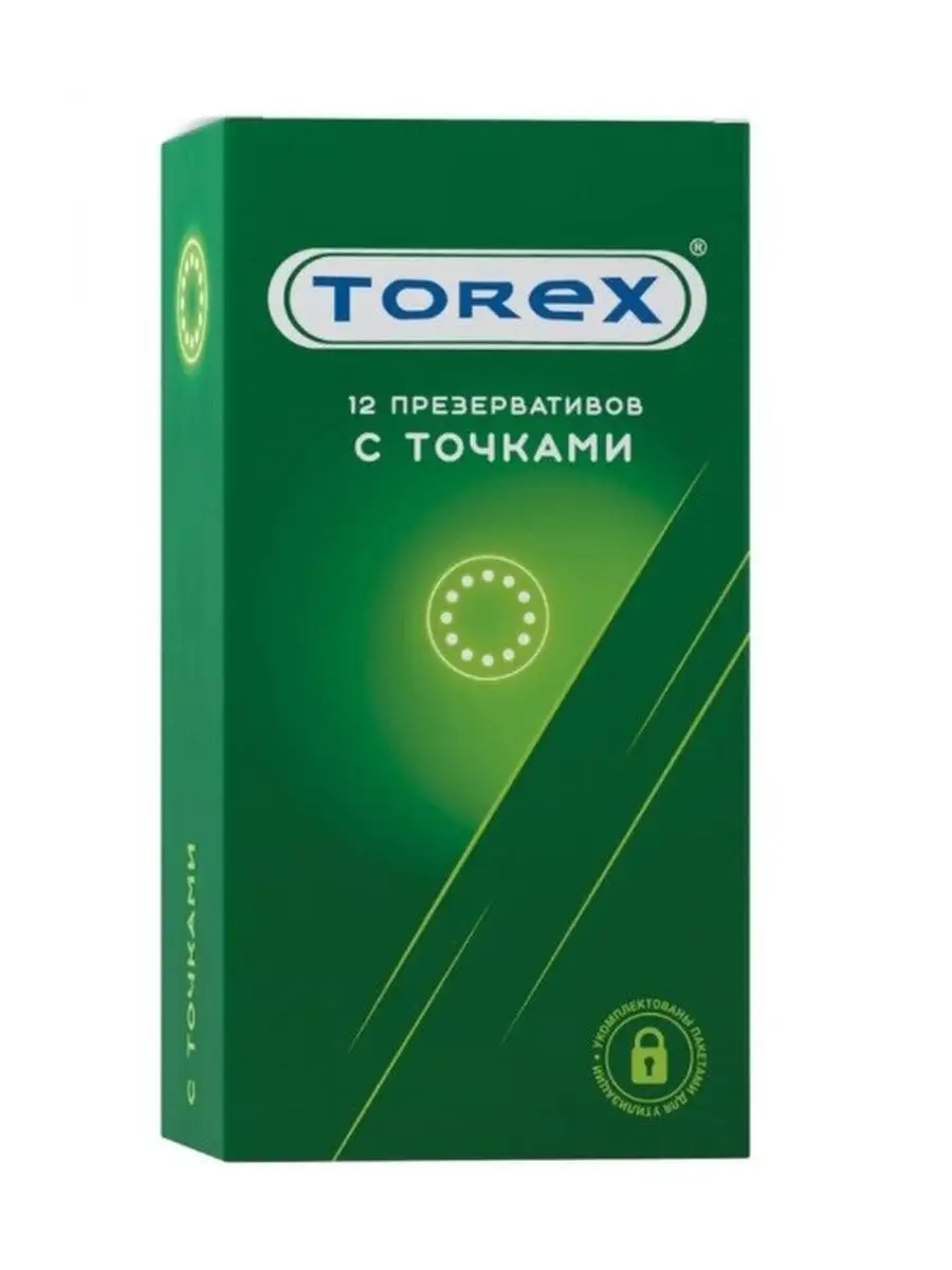 Презервативы Torex с точками точечные 12 штук