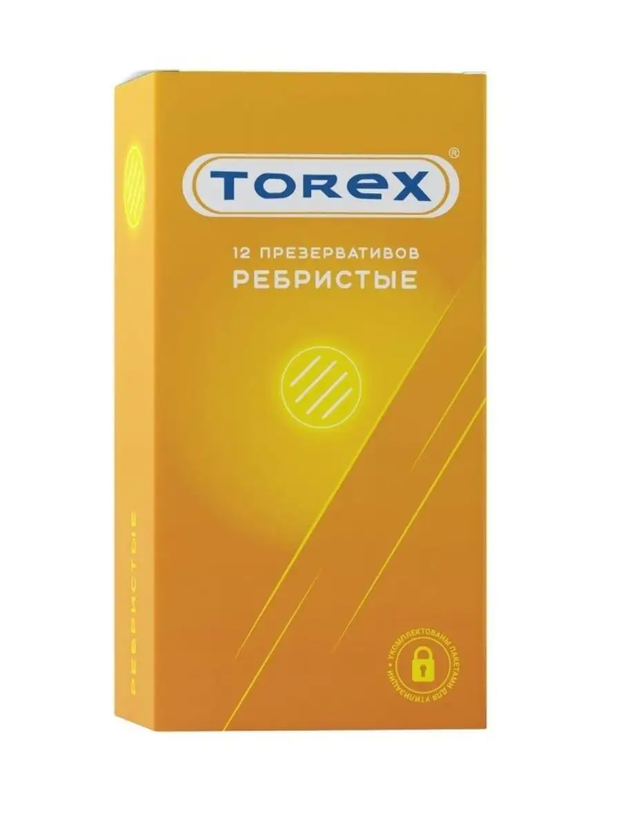Презервативы Torex ребристые 12 штук