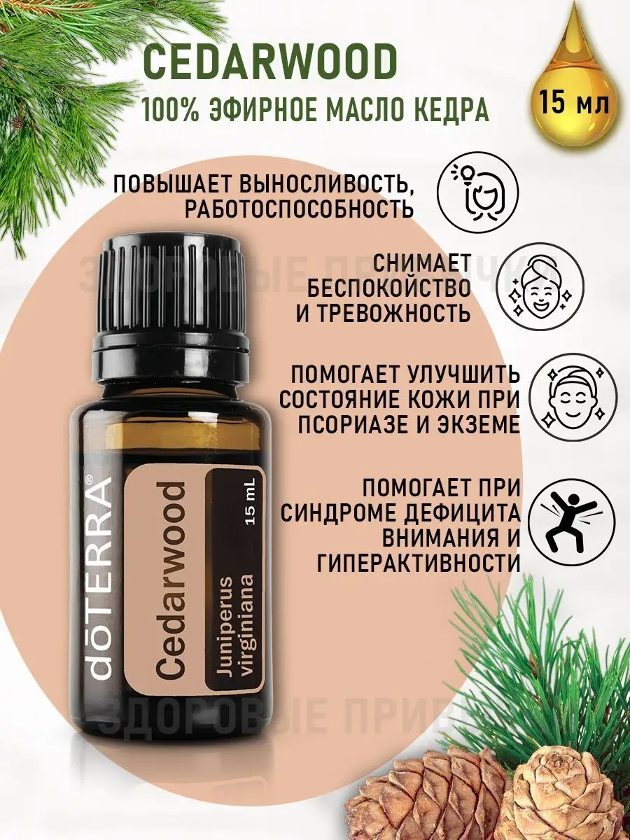 Эфирное масло кедра doTERRA 160864379 купить за 1 671 ₽ в интернет-магазине  Wildberries