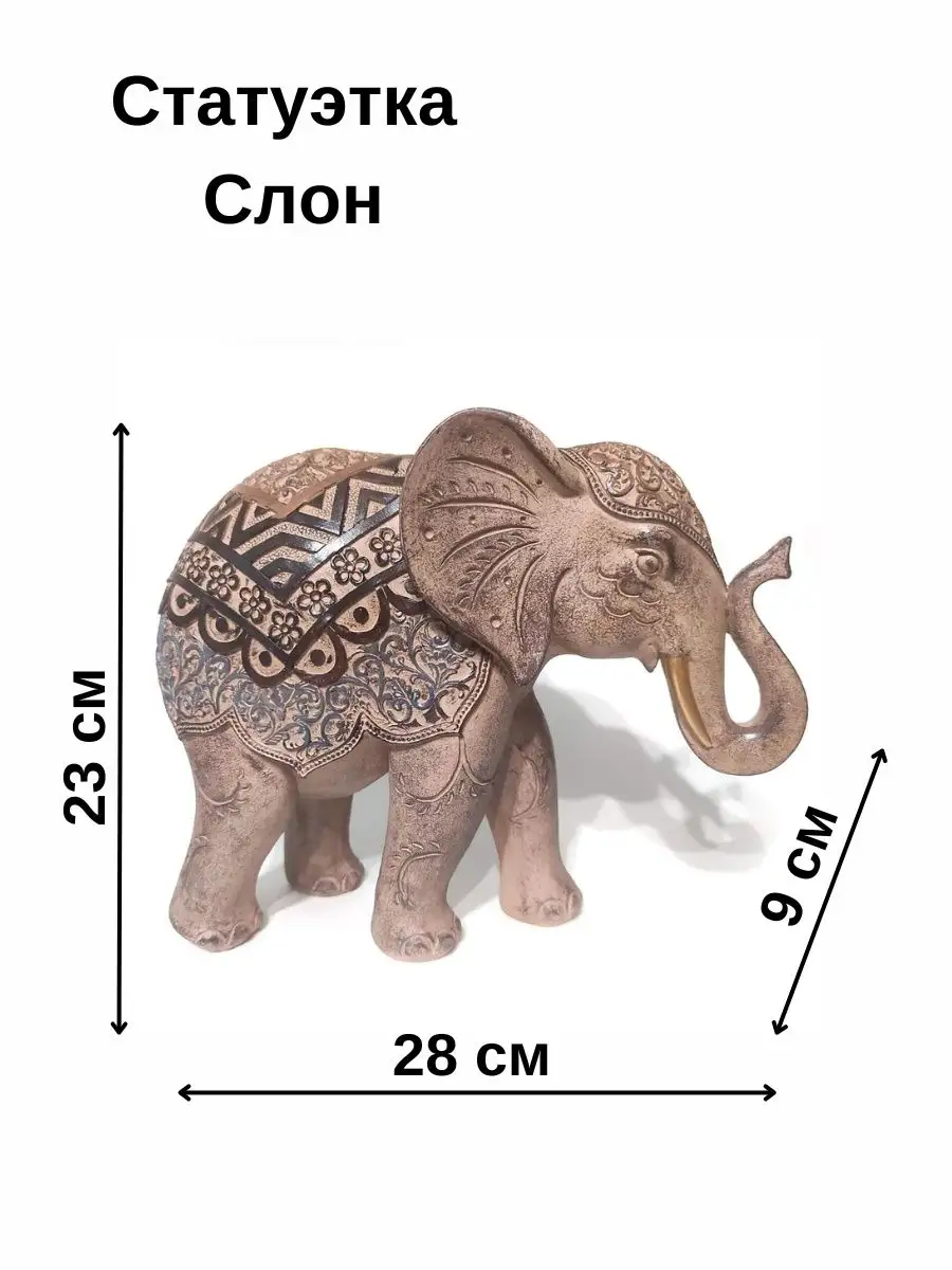 Статуэтка Слона - Символ богатства и удачи - Сувенир AROME 160866161 купить  в интернет-магазине Wildberries