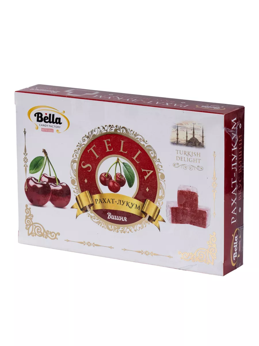 Рахат-Лукум вишня 250 г. Bella CANDY FACTORY WITH LOVE 160870774 купить в  интернет-магазине Wildberries