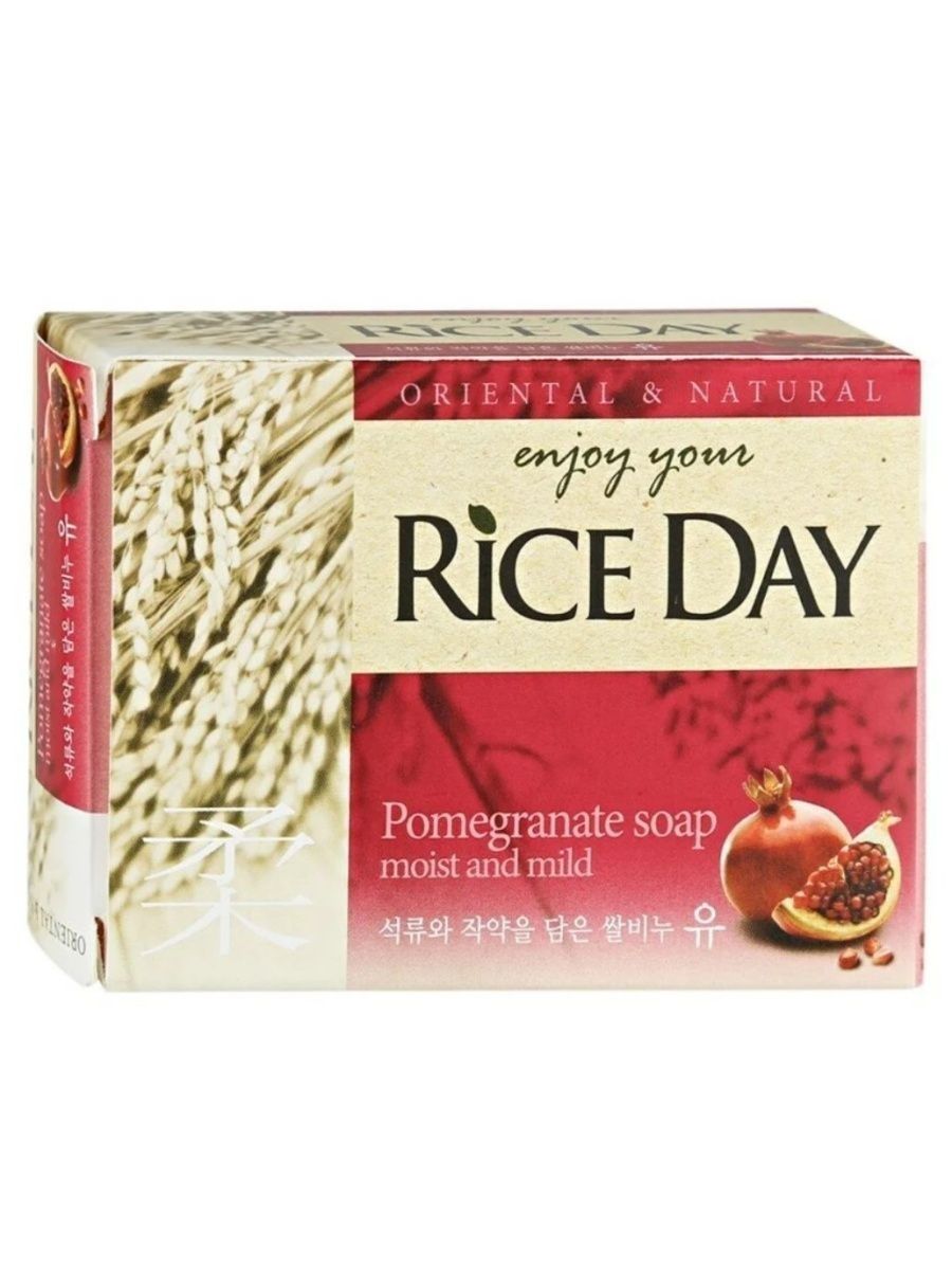 Rice day. Туалетное мыло "Rice Day" с гранатом и пионом, 100 г.. Lion Rice Day мыло туалетное. Мыло `Rice Day` гранат 100 г. Lion Riceday Soap (Yu) 100g мыло туалетное с экстрактом граната и пиона.