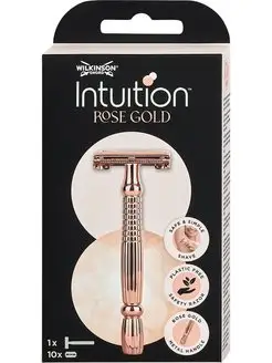 Intuition Rose Gold Бритва Т-образная + 10 лезвий Wilkinson Sword 160903087 купить за 1 833 ₽ в интернет-магазине Wildberries