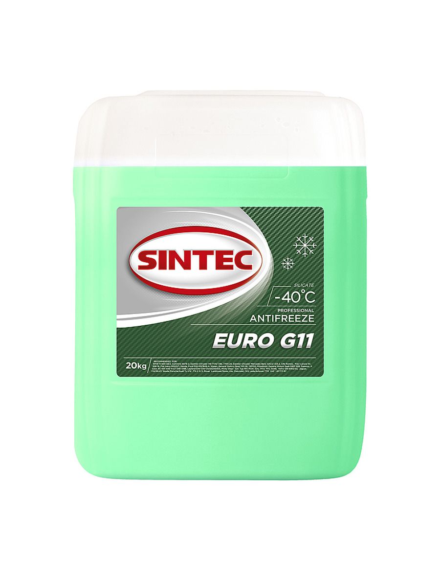 Антифриз sintec euro g11 зеленый