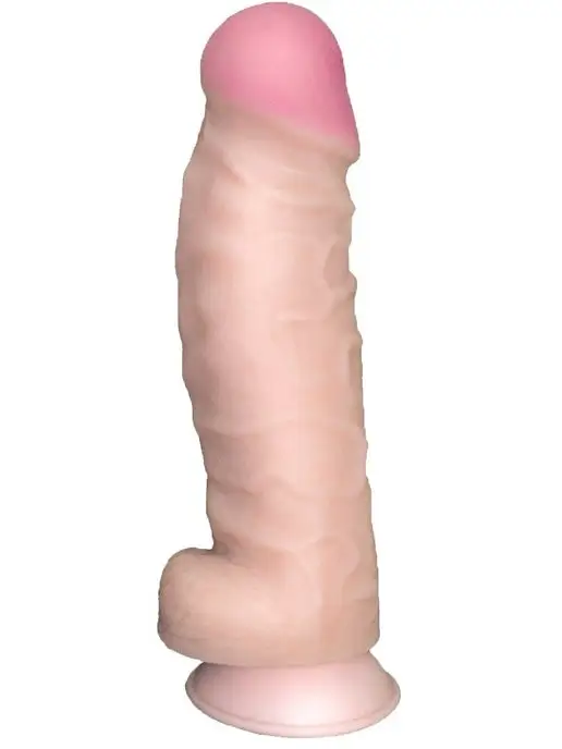 ToyForFun Фаллоимитатор на присоске ГИГАНТ, 29см, бежевый, фото 2