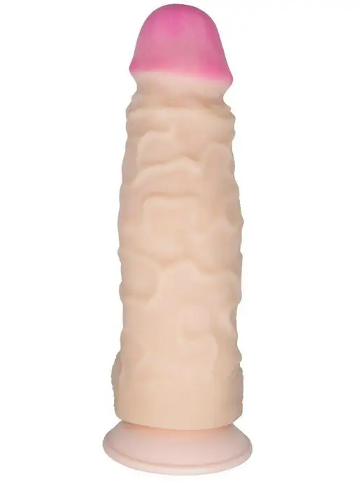 ToyForFun Фаллоимитатор на присоске ГИГАНТ, 29см, бежевый, фото 4