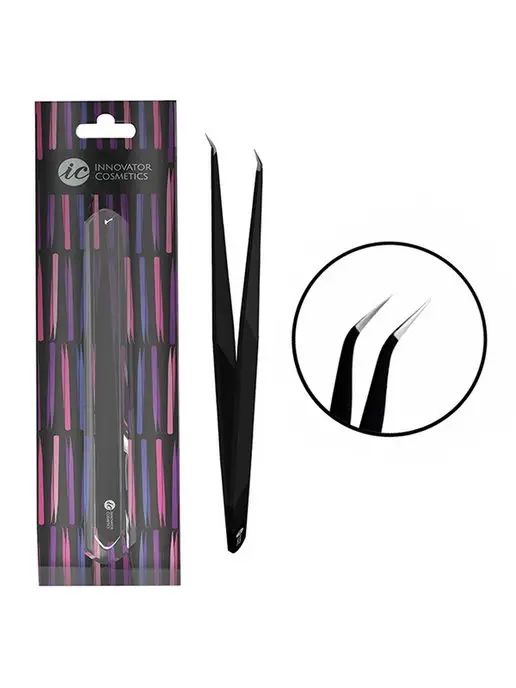 INNOVATOR COSMETICS Пинцет для ресниц ультратонкий (изогнутый), вариант