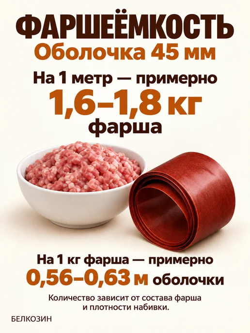 HomeCrafter Коллагеновая оболочка для колбасы, вариант, фото 4