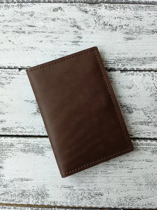 Leather Fish Обложка для паспорта прав и автодокументов, чехол на кнопке, вариант, фото 7