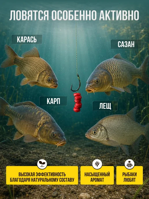 VeneSetiv Насадка на карпа приманка - бойлы для рыбалки в новом виде, 10 шт, фото 6