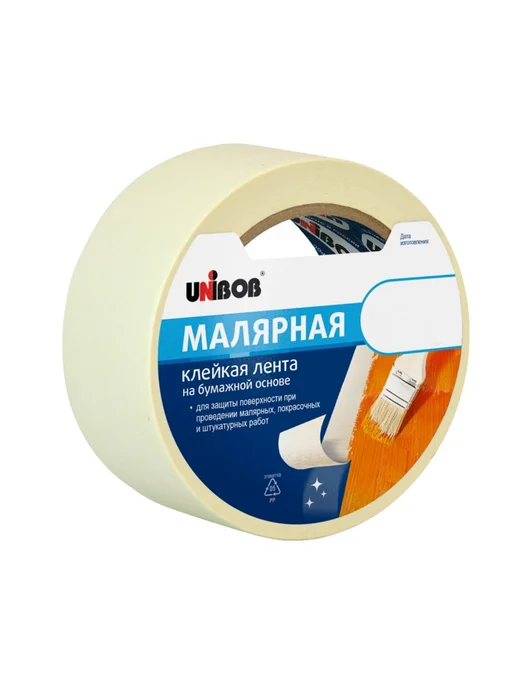 UNIBOB Бумажный скотч 72 мм х 50 м, 50 м, фото 2