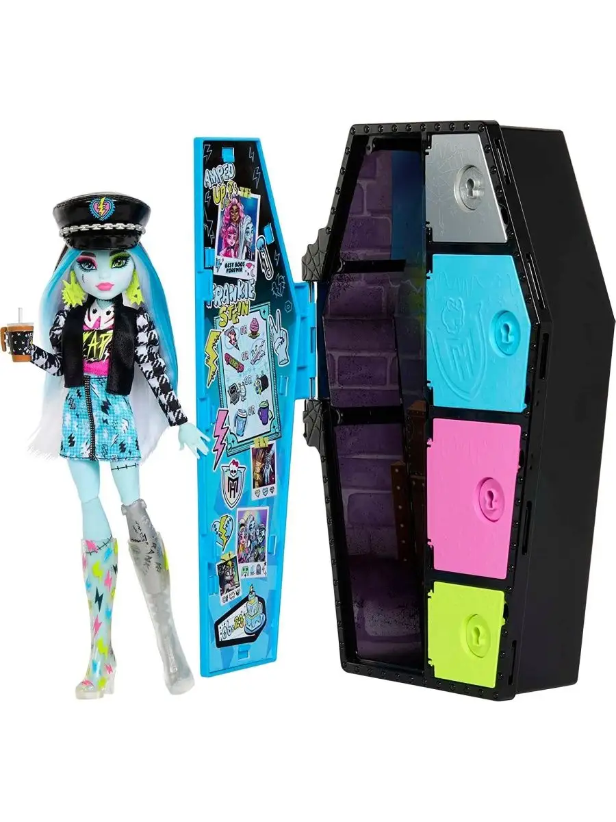 Ярусный сарафан для кукол Monster High с принтом 