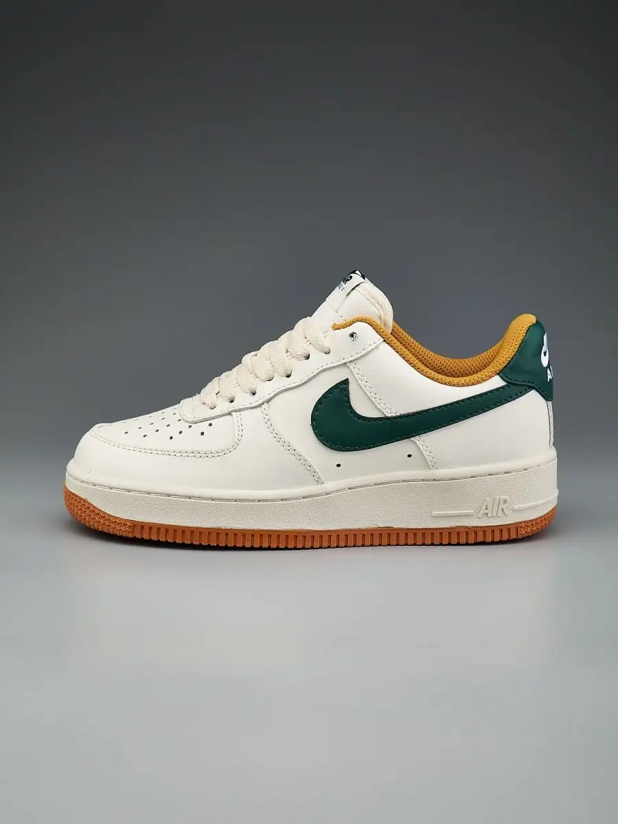 Кроссовки кожаные демисезонные Nike Air Force 1 Nike 161175040 купить за 4  480 ₽ в интернет-магазине Wildberries