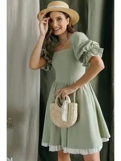Платье вечернее выпускной лето хлопок НЕБYТИК 161190538 купить за 3 066 ₽ в интернет-магазине Wildberries