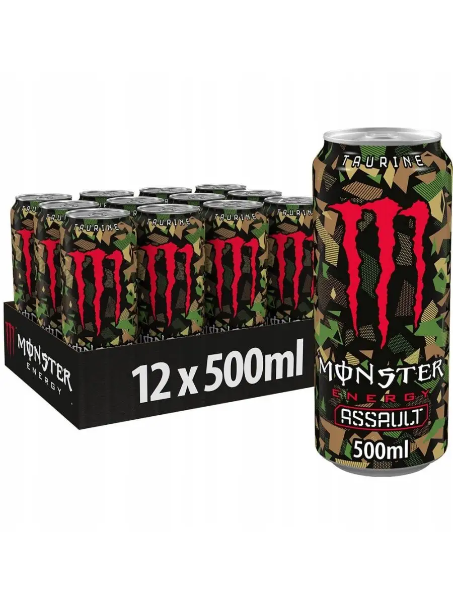 Набор Энергетиков Монстр ЛИМИТ Ассаулт 12шт Monster Energy 161226378 купить  в интернет-магазине Wildberries