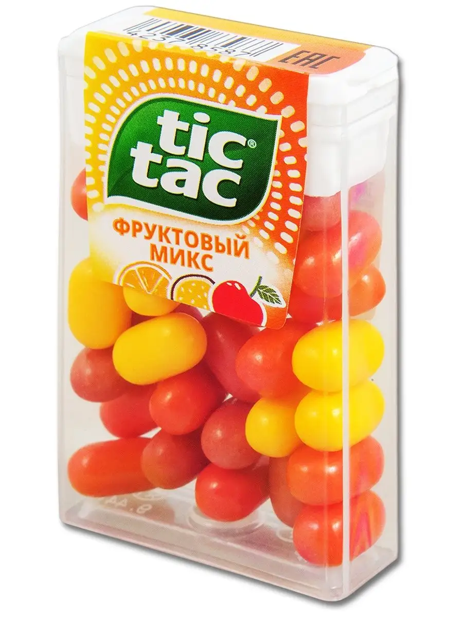 Конфеты драже Тик Так Фруктовый микс, 16 г Tic Tac 161228587 купить за 437  ₽ в интернет-магазине Wildberries