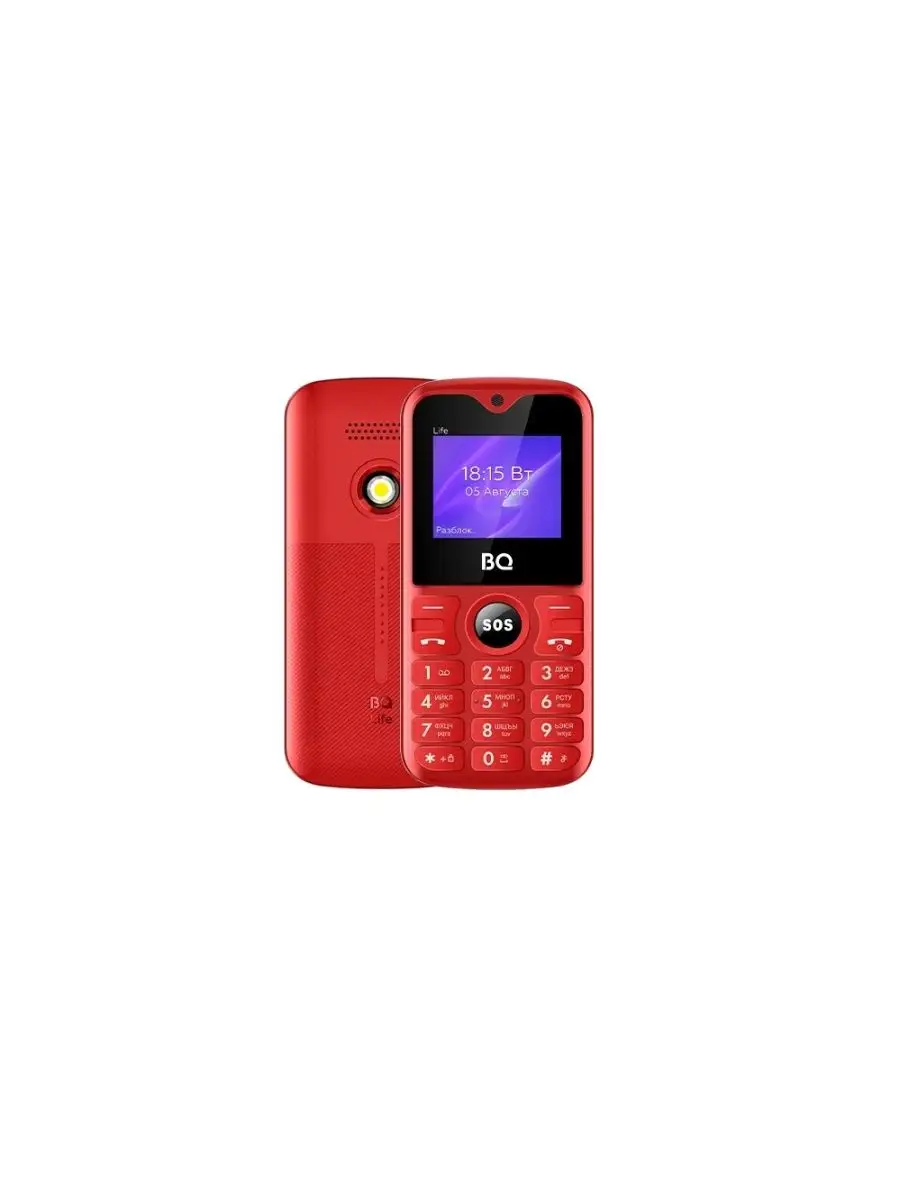 GSM Телефон BQ 1853 Life Red+Black (2sim) BQ 161235095 купить в интернет- магазине Wildberries