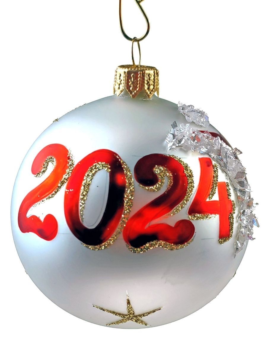 2024 из шаров. Новогодний шар 2024. Новогодний шарик с 2024. Новогодние игрушки Victoria Bella. 2024 Шарами.