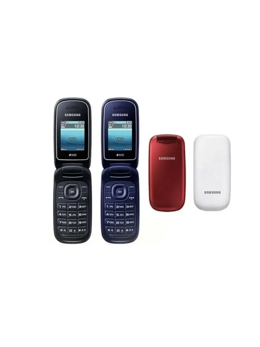 Мобильный телефон Samsung E1272 duos Раскладушка Кнопочный 161290135 купить  за 1 129 ₽ в интернет-магазине Wildberries