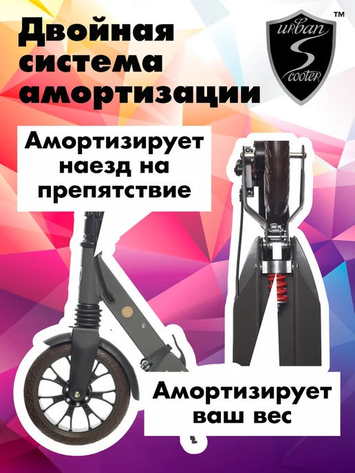 Urban scooter Самокат двухколесный Disc Earl Grey Pro складной, серый, фото 3