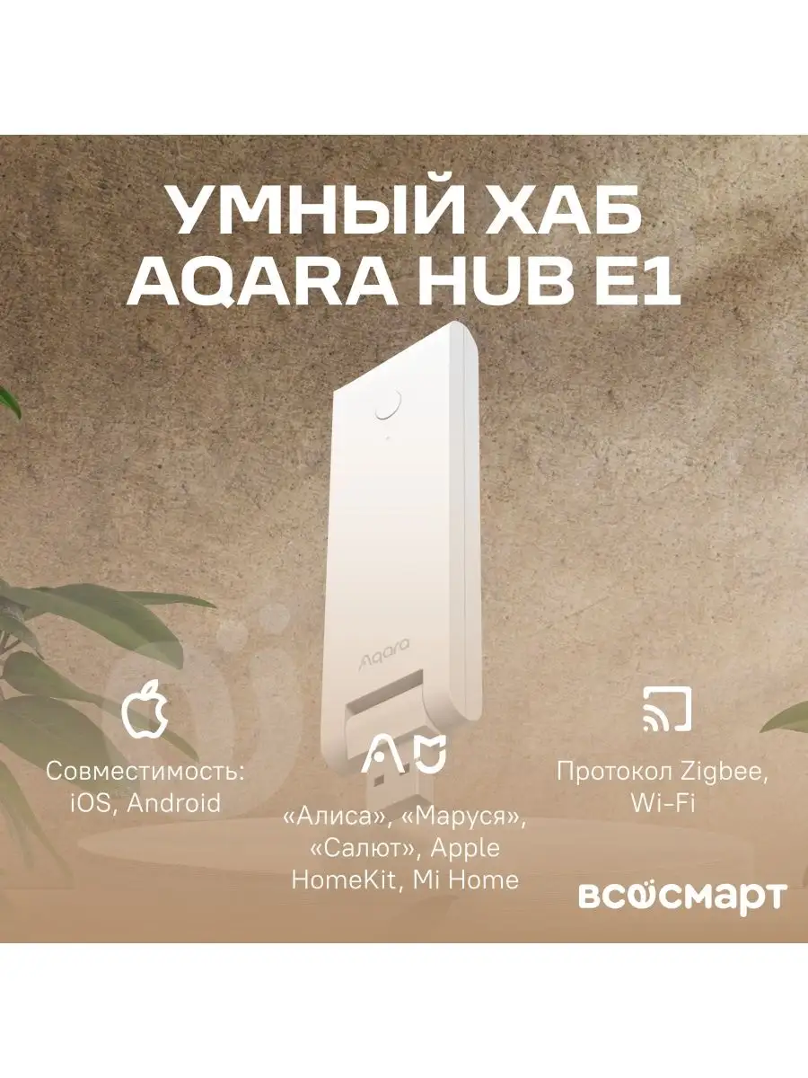 Модуль управления умным домом Aqara Hub E1 (HE1-G01) Aqara 161310173 купить  в интернет-магазине Wildberries