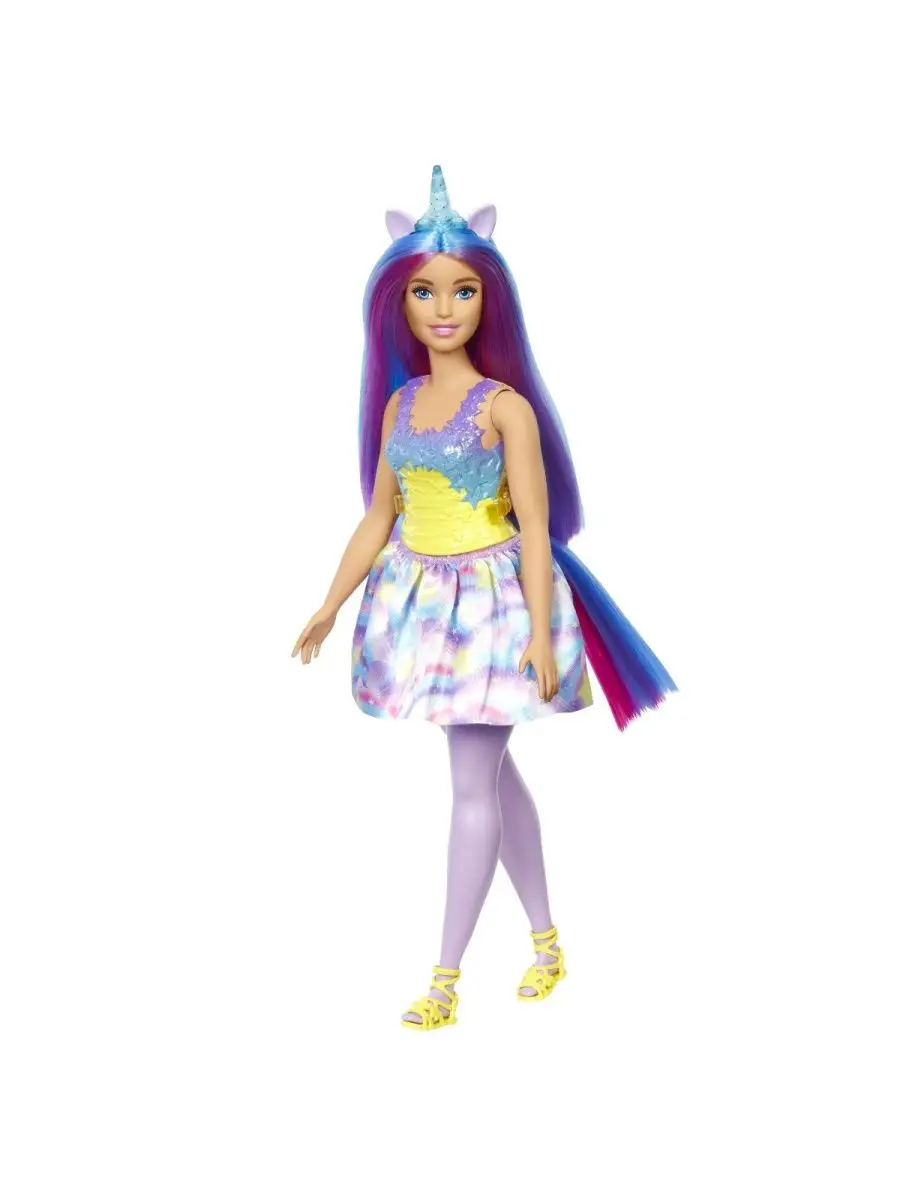 Кукла Barbie Dreamtopia Единорог (лиловые волосы) Barbie 161342657 купить в  интернет-магазине Wildberries